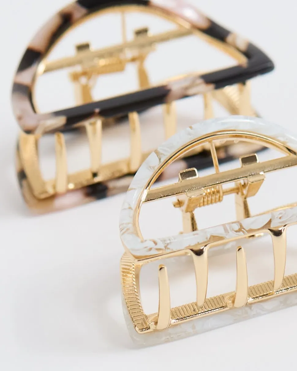Acrylic Hair Grippers - Set of 2