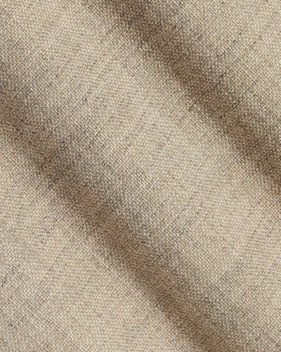 Beige Tapered-Leg High-Rise Pant
