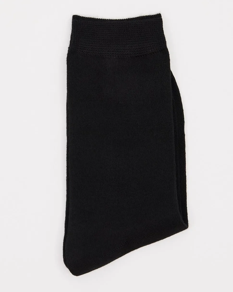 Black Bamboo Crew Socks
