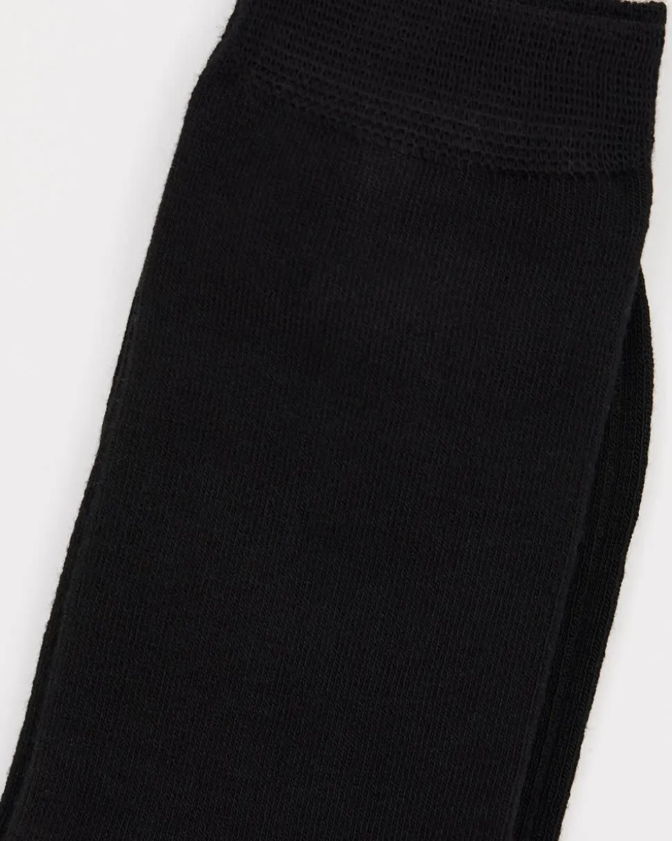 Black Bamboo Crew Socks