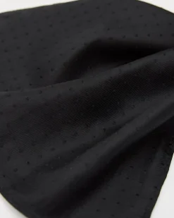 Black Dotted Handkerchief