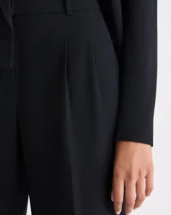 Black High-Rise Wide-Leg Pant