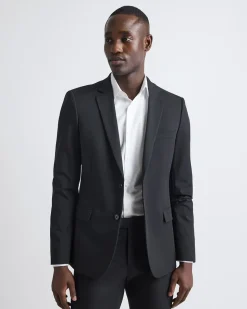 Black Slim Fit E-Tech Blazer