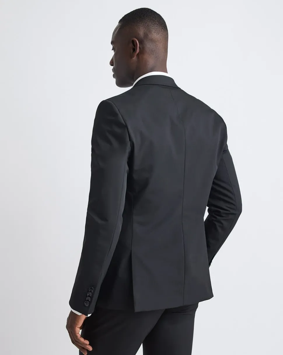Black Slim Fit E-Tech Blazer