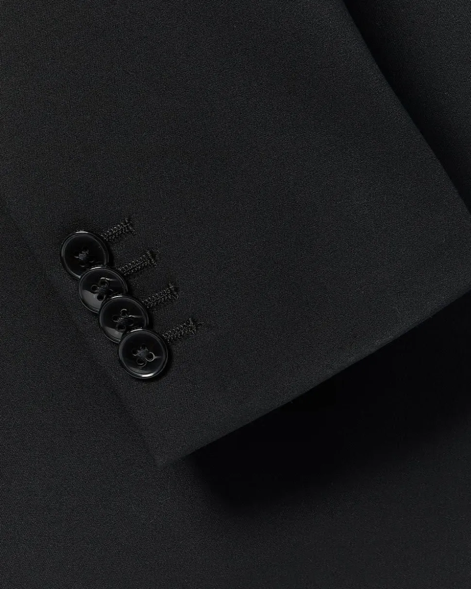 Black Slim Fit E-Tech Blazer