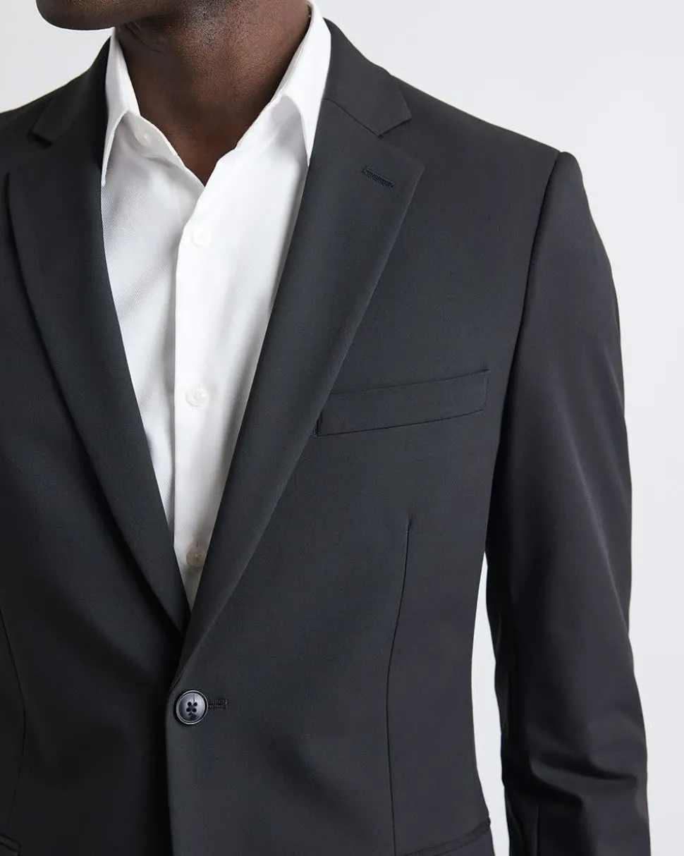Black Slim Fit E-Tech Blazer