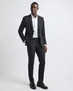 Black Slim Fit E-Tech Suit Pant