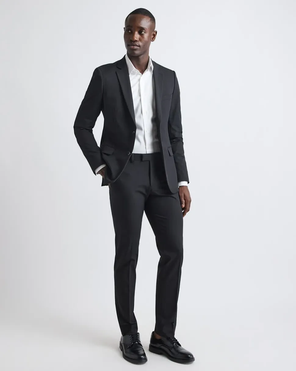 Black Slim Fit E-Tech Suit Pant