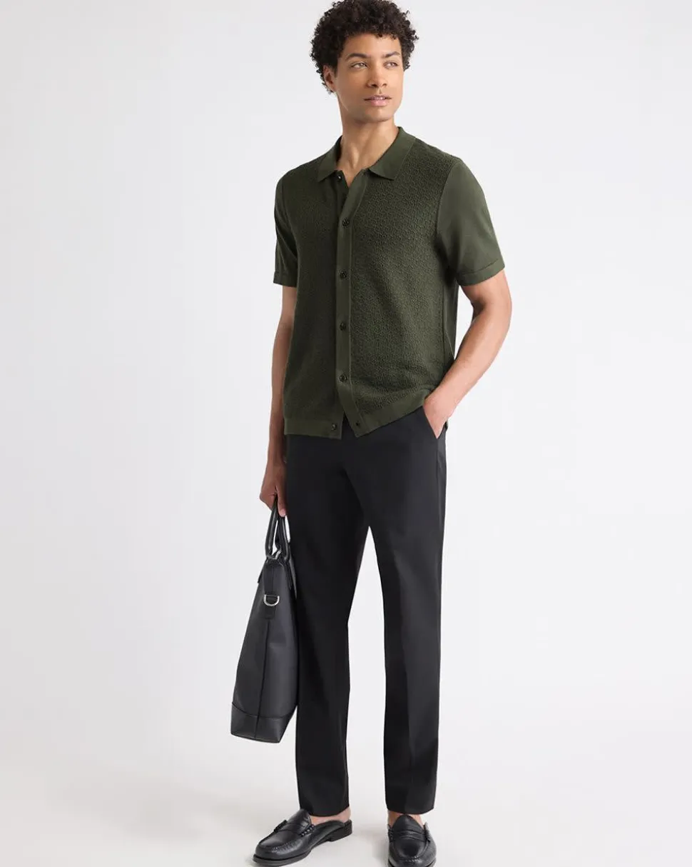 Black Slim-Fit Essential Pant
