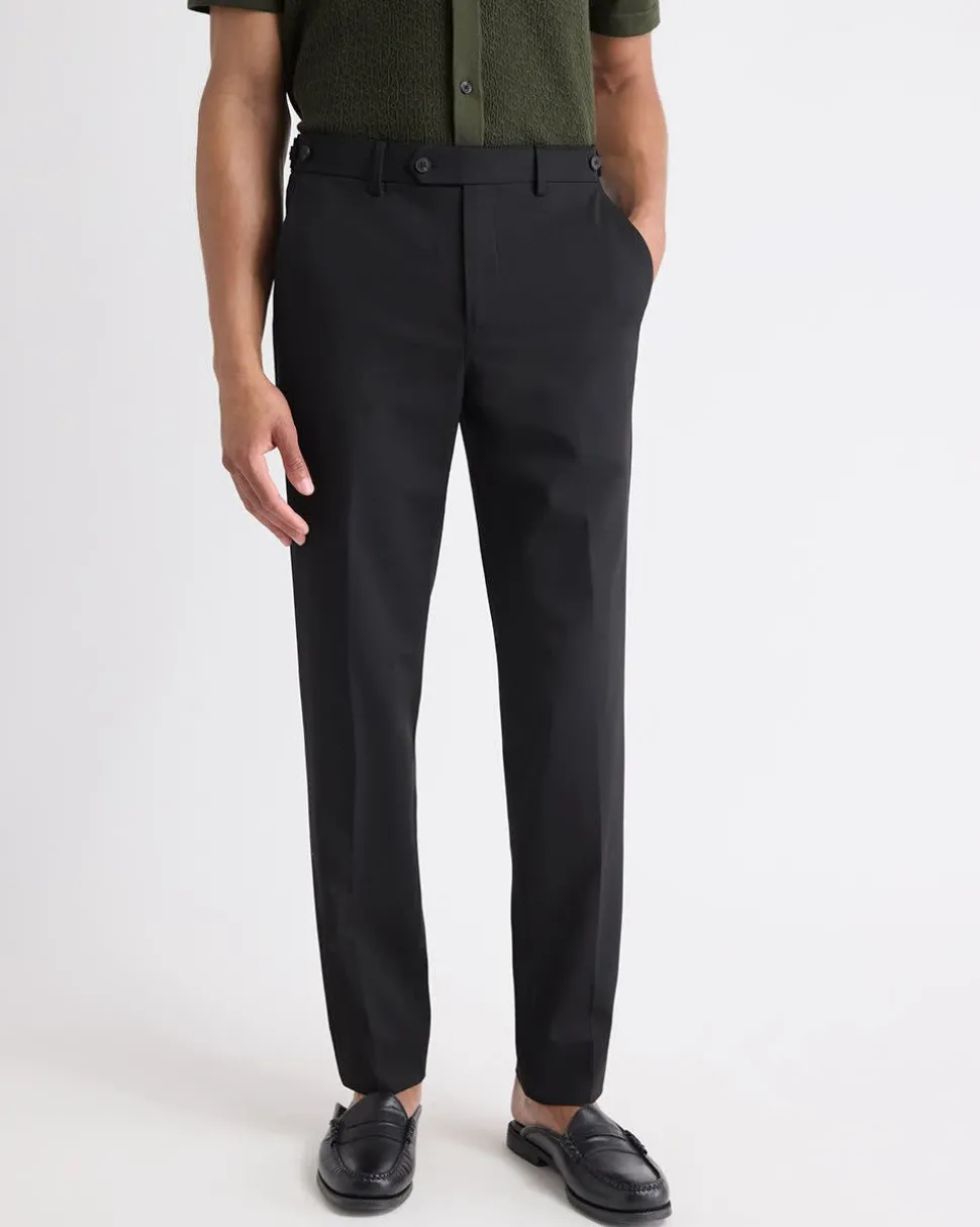 Black Slim-Fit Essential Pant