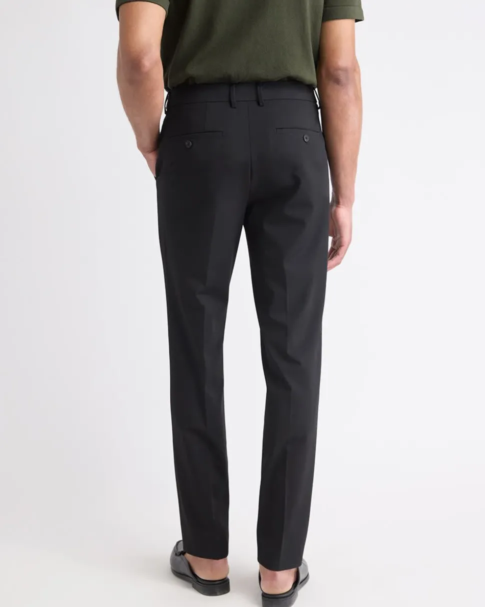 Black Slim-Fit Essential Pant