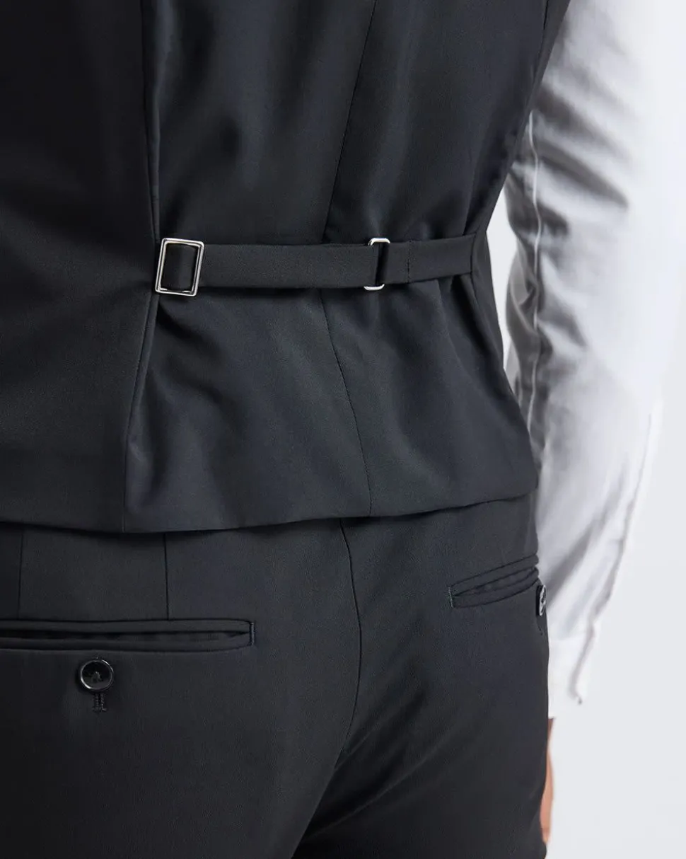 Black Suit Vest