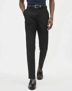 Black Tailored-Fit City Pant