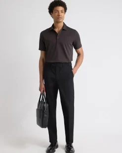 Black Tailored-Fit Essential Pant