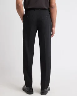 Black Tailored-Fit Essential Pant