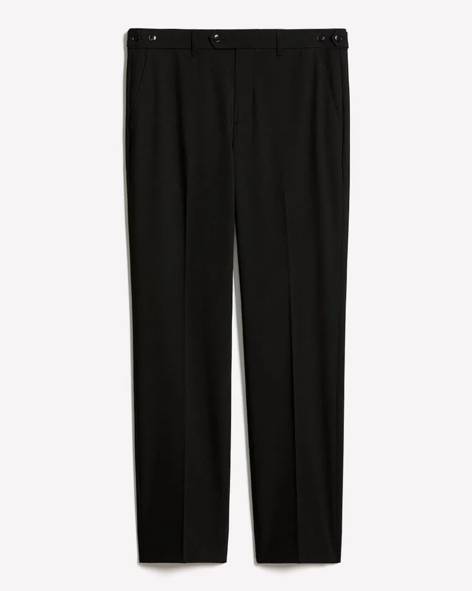 Black Tailored-Fit Essential Pant