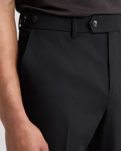 Black Tailored-Fit Essential Pant