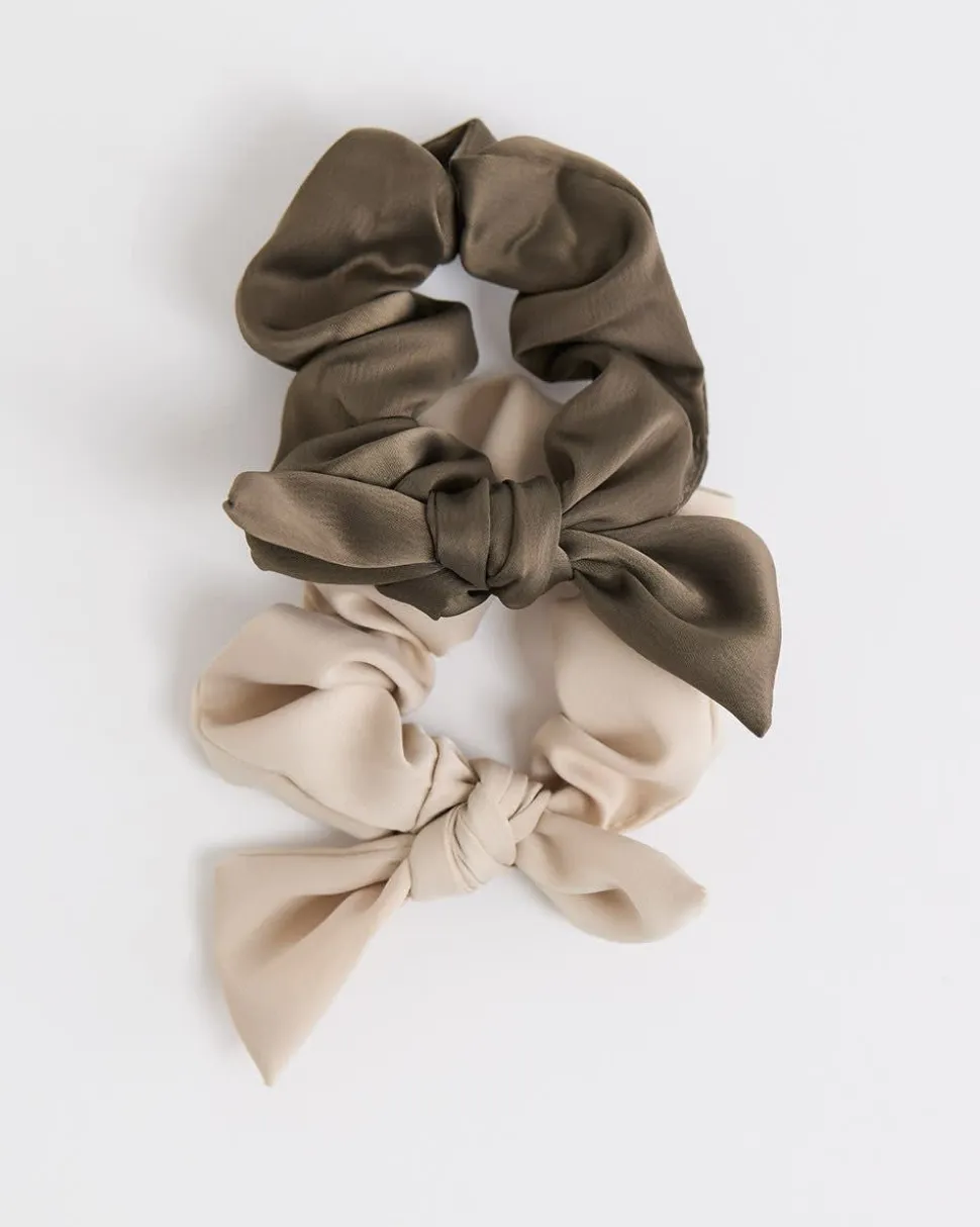 Bow Scrunchies - Set of 2