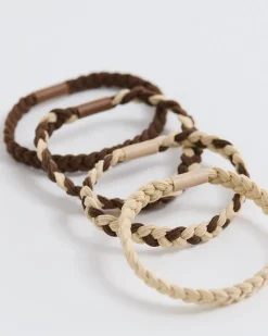 Braided Hair Elastics - Set of 4