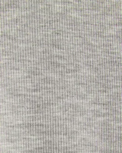 Cap-Sleeve Mock-Neck Ribbed Top