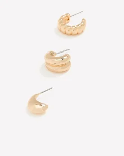 Chunky Hoops - 3 Pairs