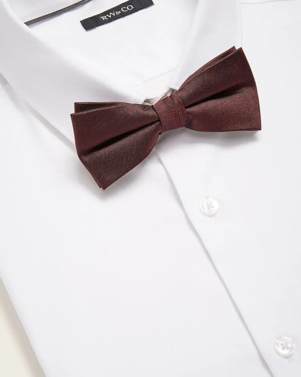 Classic Dark Red Bow Tie