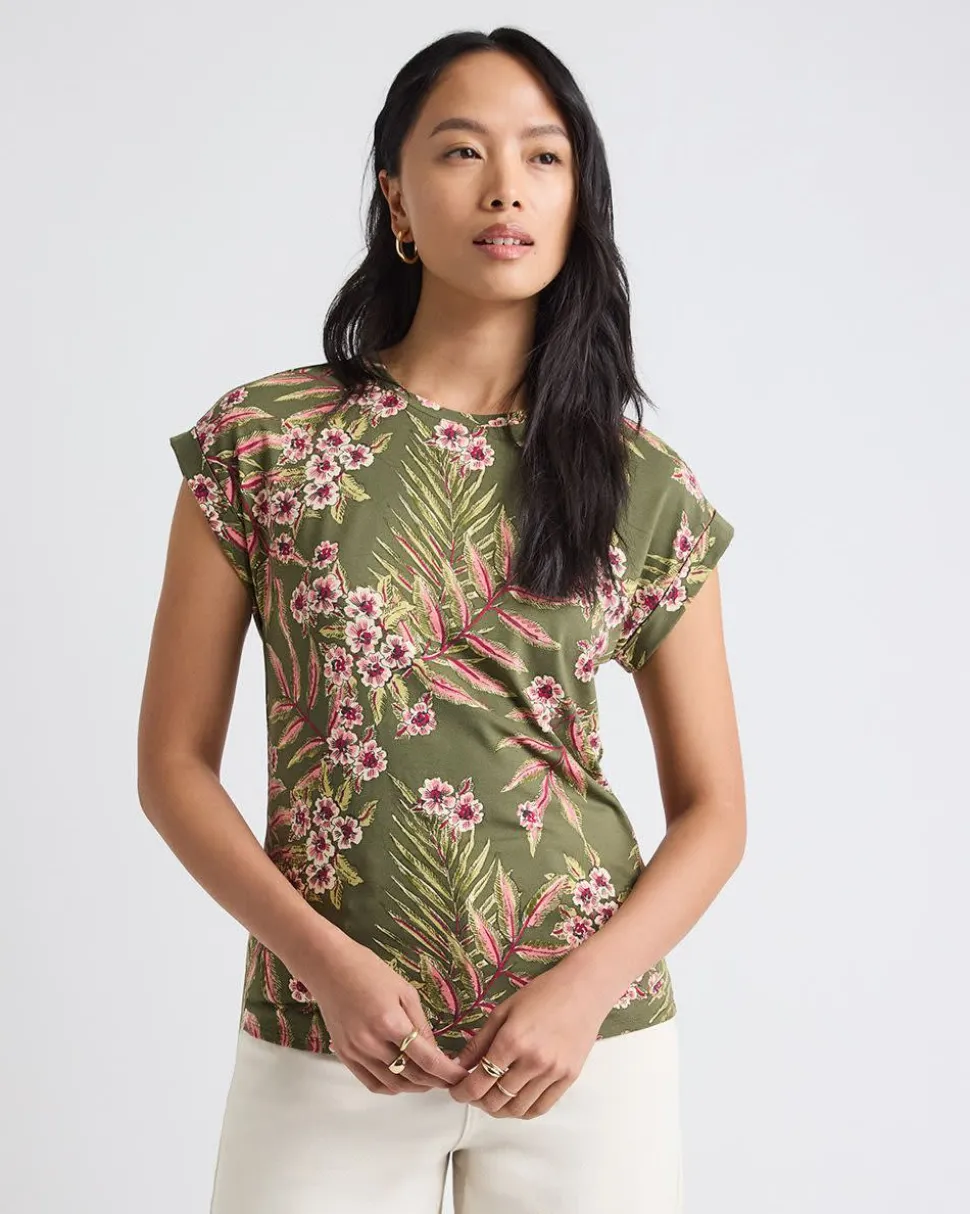 Classic-Fit Extended-Sleeve Crew-Neck Tee