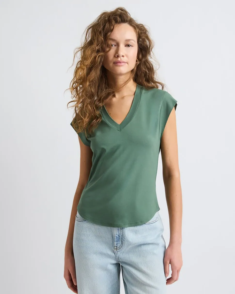 Classic-Fit Short-Sleeve V-Neck T-Shirt
