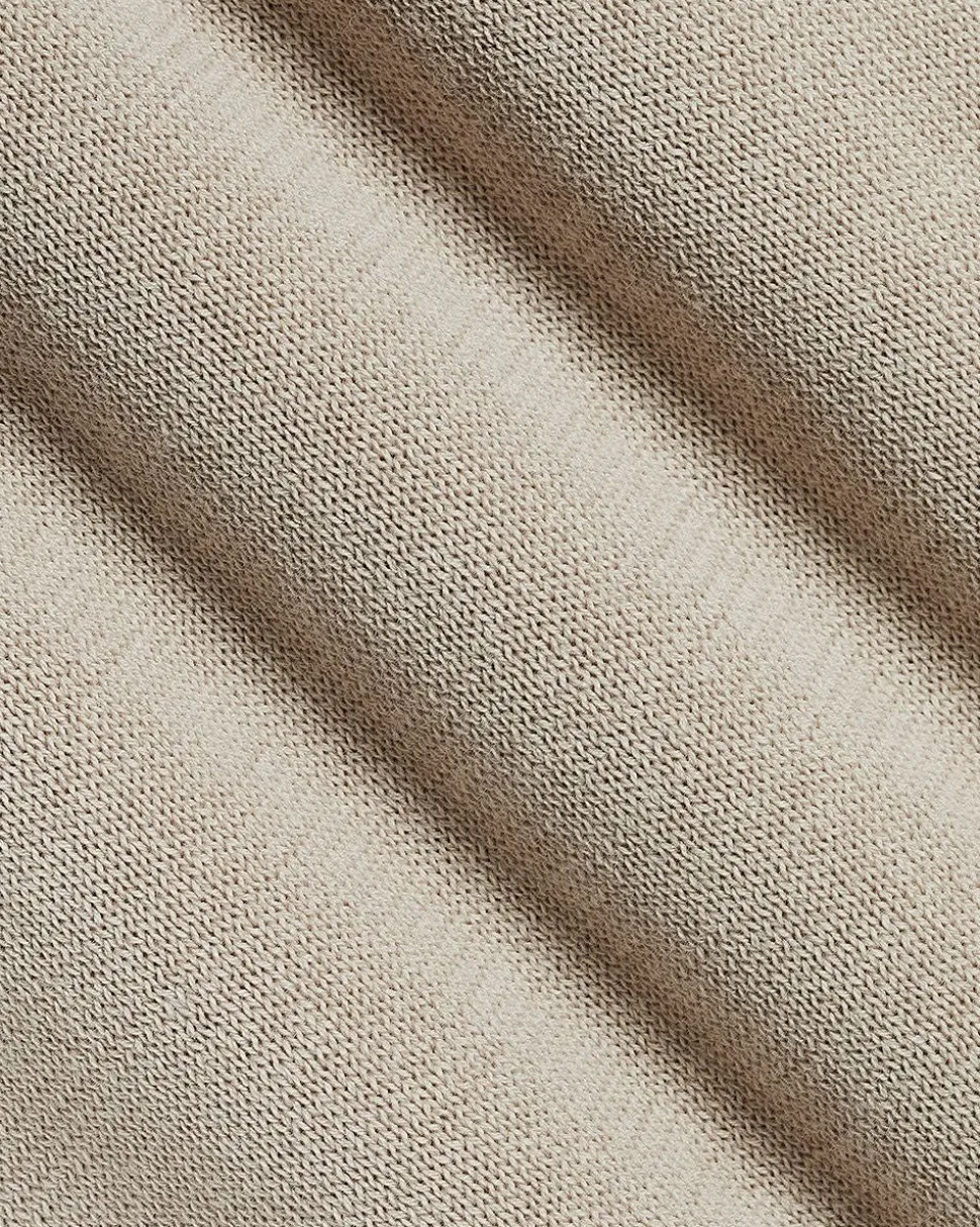Cotton Short-Sleeve Polo with Johnny Collar