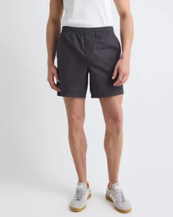 Cotton-Blend Short with Elastic Waistband
