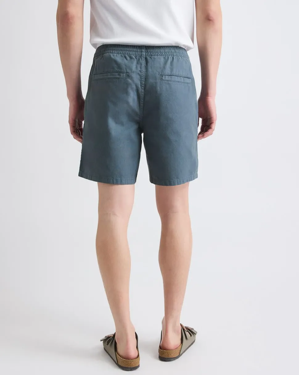 Cotton-Blend Short with Elastic Waistband