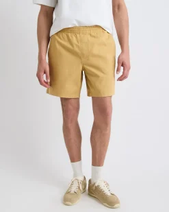 Cotton-Blend Short with Elastic Waistband