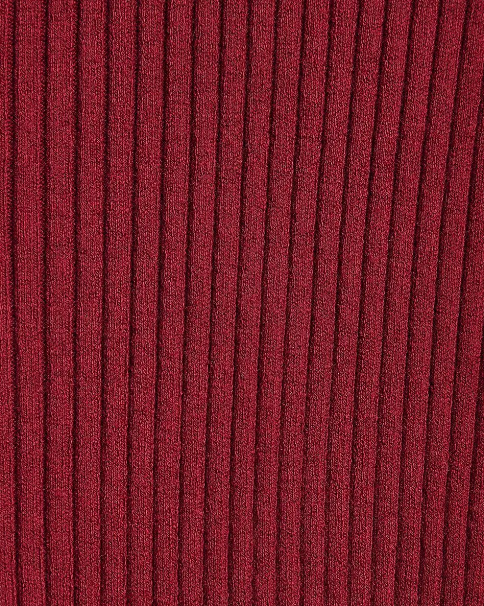 Cotton-Merino-Blend Short-Sleeve Ribbed Polo Dress