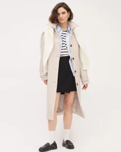 Crepe Mini Wrap Skirt