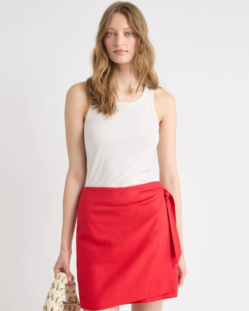 Crew-Neck Racerback Fitted Tank
