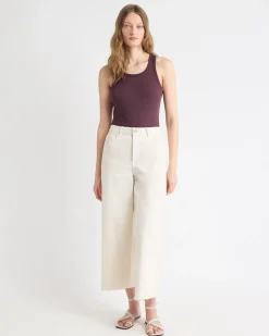 Crew-Neck Racerback Fitted Tank