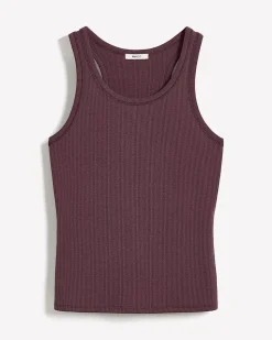 Crew-Neck Racerback Fitted Tank