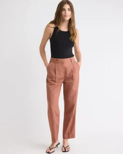 Crew-Neck Racerback Fitted Tank with Ring on Shoulder
