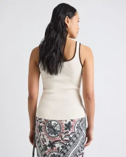 Crew-Neck Ribbed Bodycon Tank