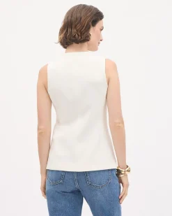 Crème Sleeveless Vest