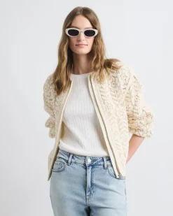 Crochet Bomber Jacket