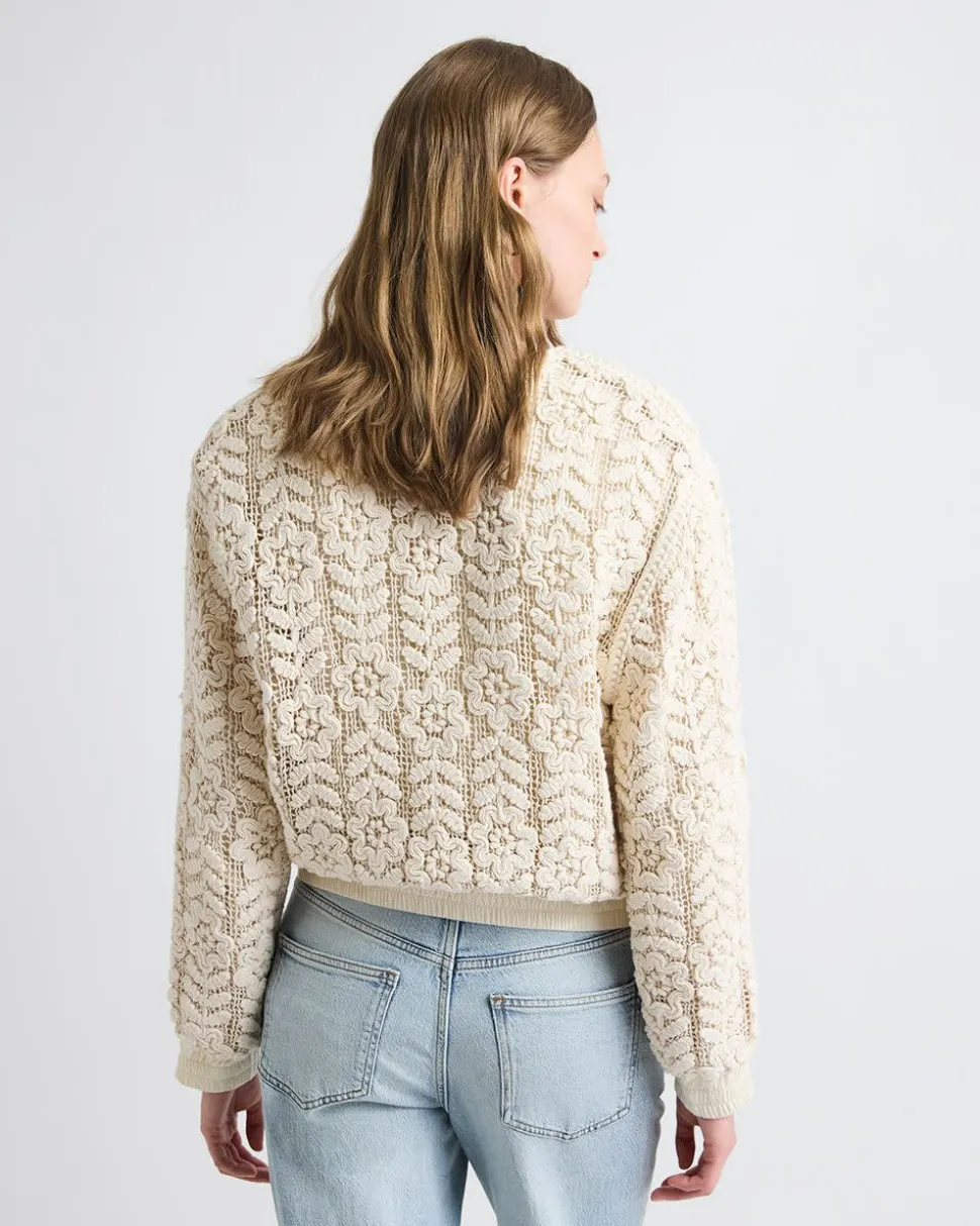 Crochet Bomber Jacket