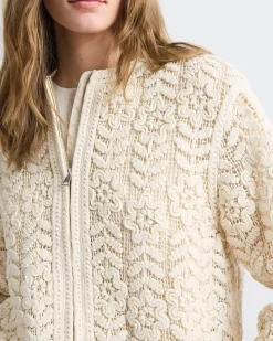 Crochet Bomber Jacket