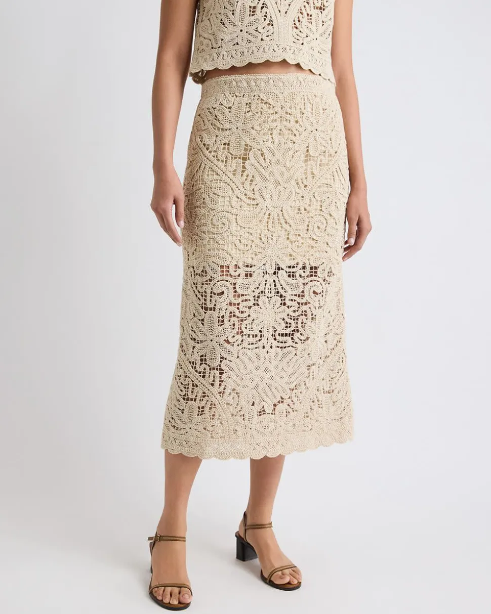 Crochet Straight Maxi Skirt