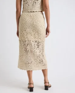 Crochet Straight Maxi Skirt