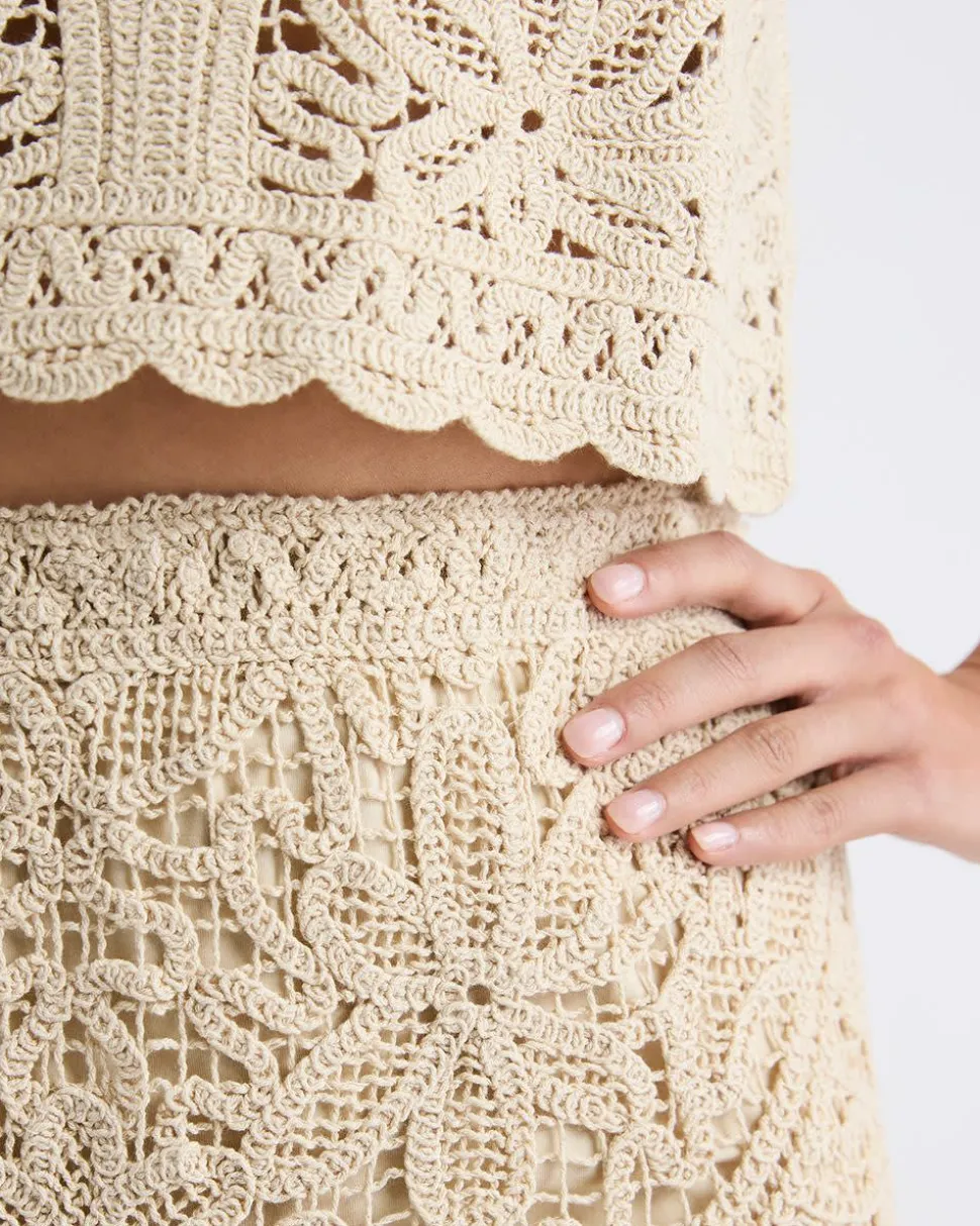 Crochet Straight Maxi Skirt