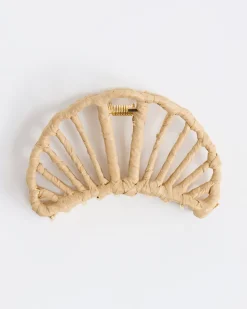 Croissant Raffia Hair Gripper