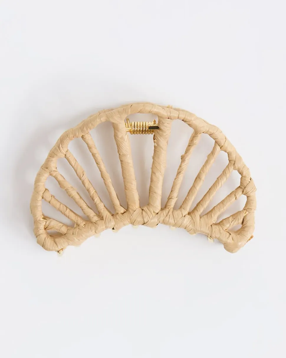 Croissant Raffia Hair Gripper