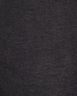 Dark Grey High-Rise Straight-Leg Jeans
