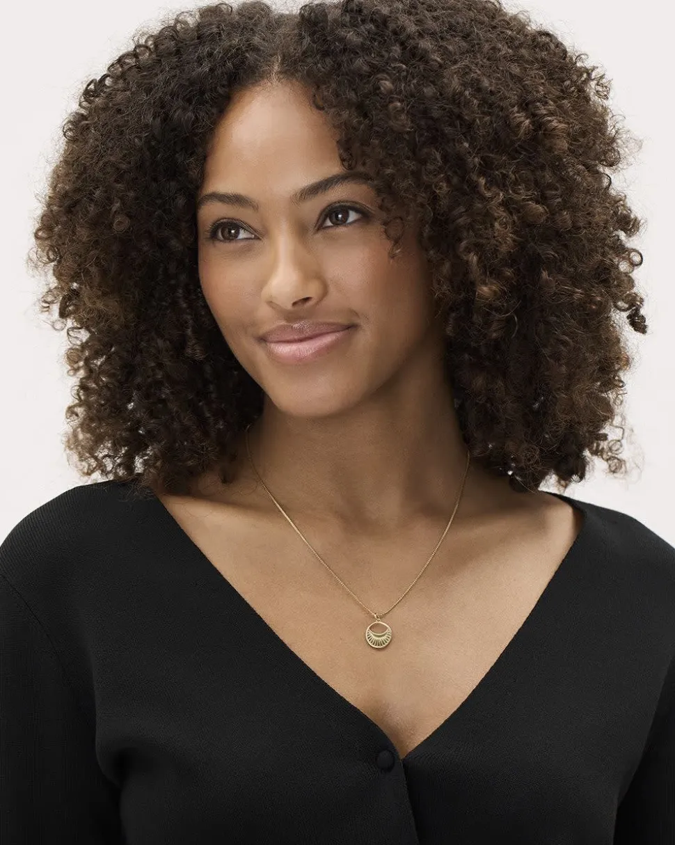 Delicate Chain with Half-Moon Pendant